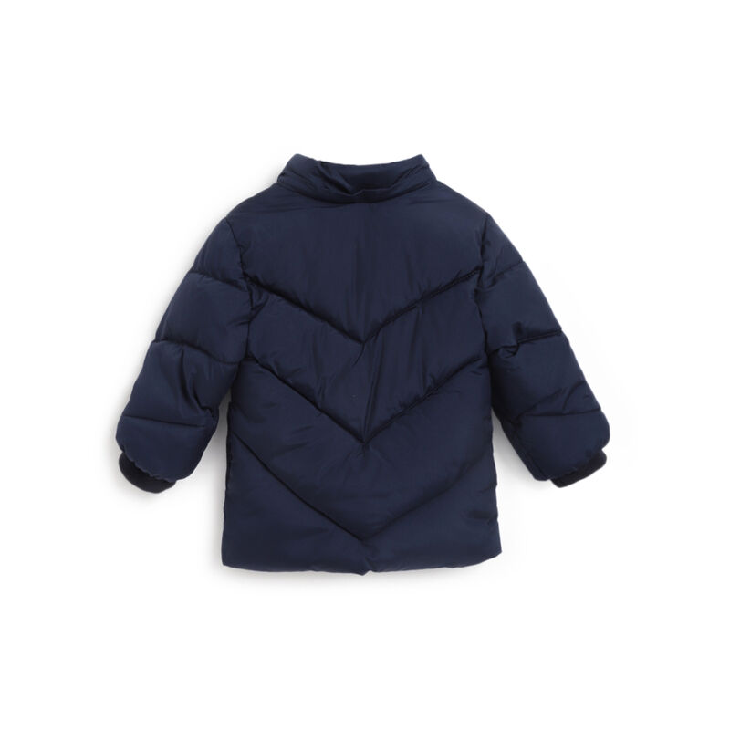 Boys Dark Blue Printed Jacket image number 1